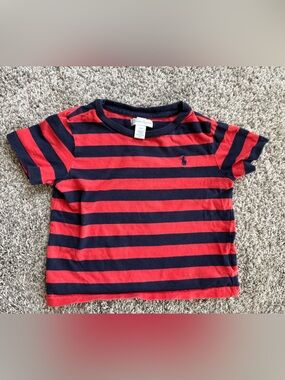 Ralph Lauren toddler Red & Navy Striped Tee